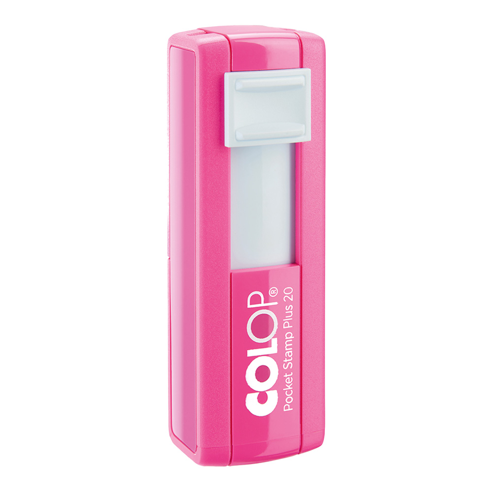 Colop Pocketstempel 20 met trendy pink montuur